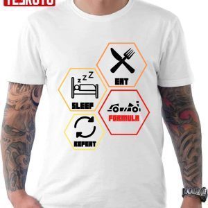Eat Sleep Formula Repeat F1 Racing Classic T-Shirt