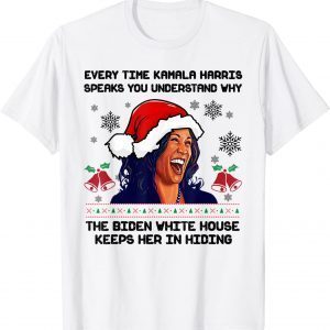 Every Time Kamala Harris Speak Funny Ugly Christmas Kamala Unisex Shirt