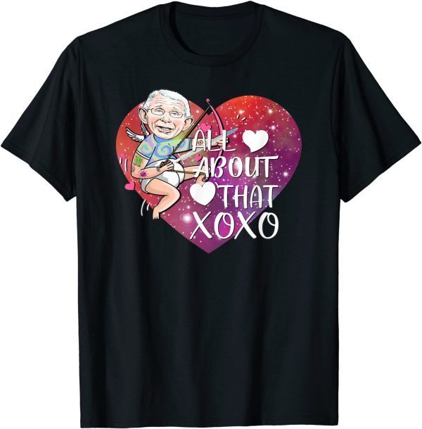 Fauci Ouchie Valentine Heart Tattoo FAUCH Pun Valentines Day 2022 T-Shirt