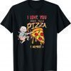 Fauci Valentine Heart Pizza Tattoo FAUCH Pun Valentines Day T-Shirt