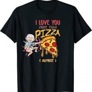 Fauci Valentine Heart Pizza Tattoo FAUCH Pun Valentines Day T-Shirt