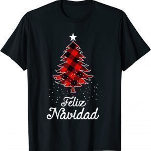 Feliz Navidad Family - Christmas trees buffalo Plaid 2022 Shirt