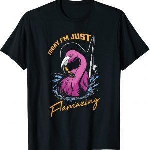 Fishing Flamingo Angler Flamazing Cool Bird Fisherman 2022 Shirt