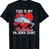 Fishing Valentine Day This Is My Valentine Pajama Classic Shirt