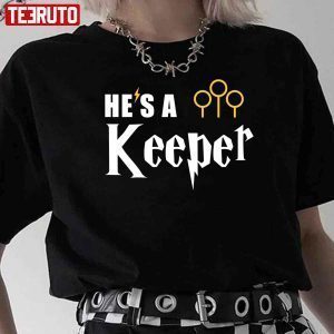 Funny He’s A Keeper Cute Couples Valentine Gift shirt