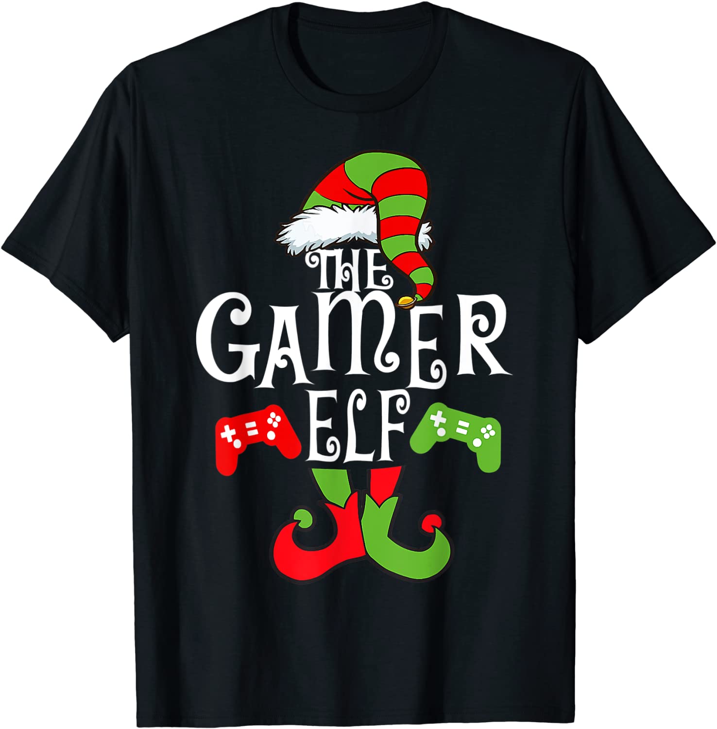 Gamer Elf Family Matching Christmas Gaming Pajama PJ Classic Shirt