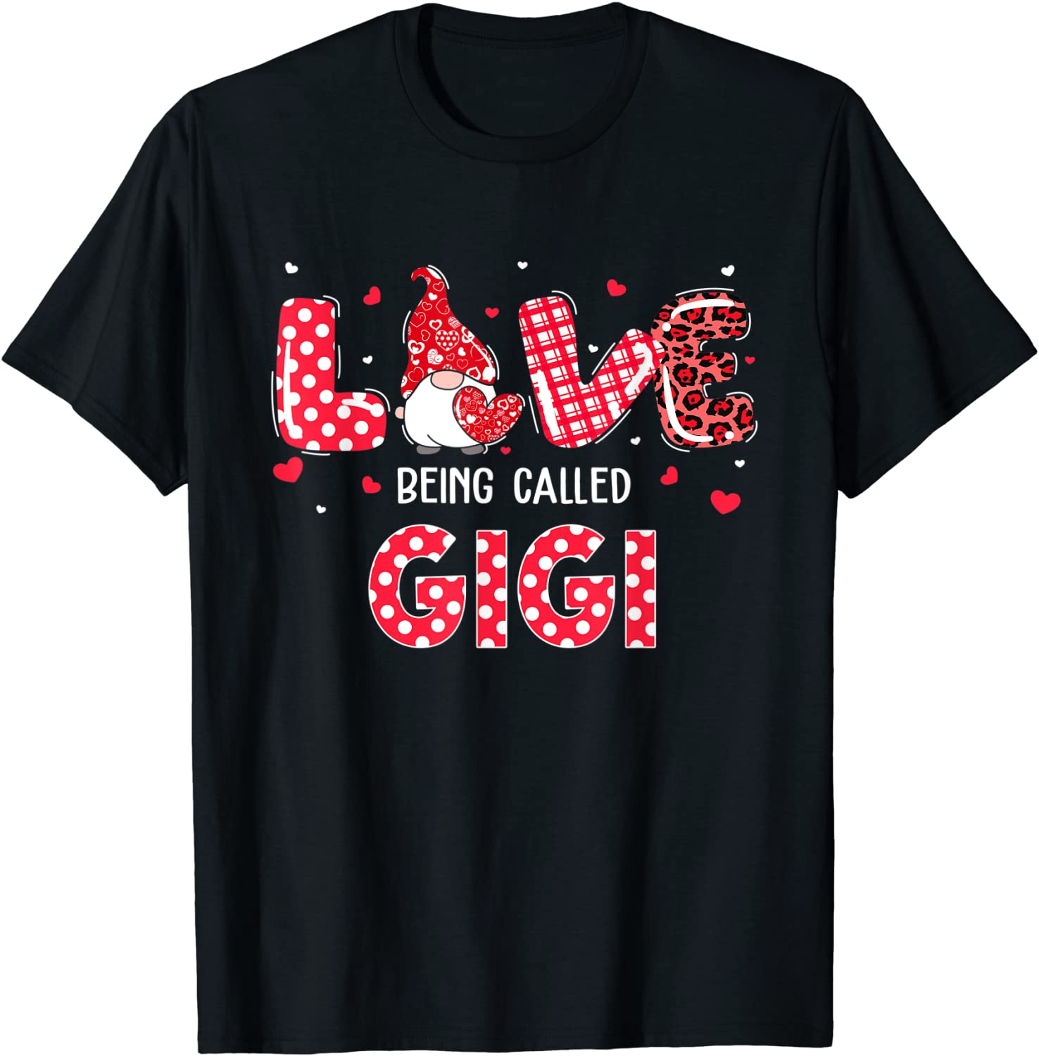 Gnome Love Being Called Gigi Valentines Day 2022 Shirt - Teeducks