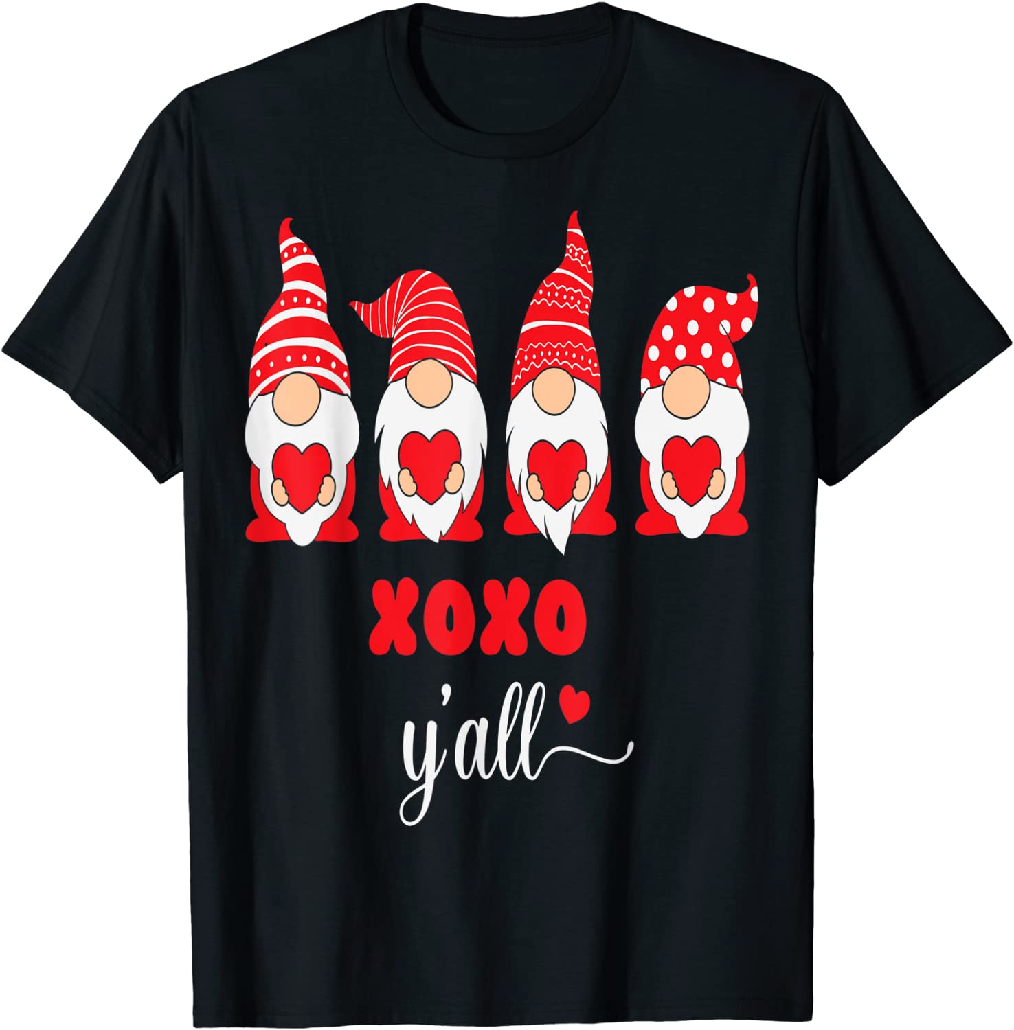 Gnomes xoxo y'all Valentine 2022 Shirt