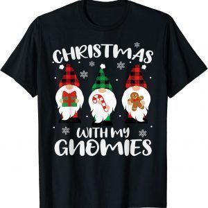 HANGING WITH MY GNOMIES Christmas Xmas Gnome Classic Shirt