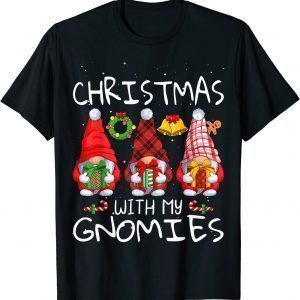 Hanging With My Gnomies Gnome Christmas Xmas Buffalo Plaid Classic Shirt