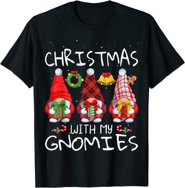 Hanging With My Gnomies Gnome Christmas Xmas Buffalo Plaid Classic Shirt