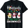 Hanging With My Gnomies Buffalo Plaid Christmas Pajama Tee Shirts