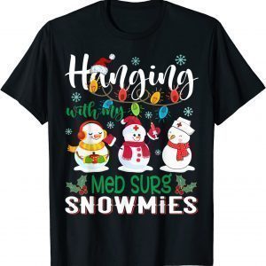 Hanging With My Gnomies Buffalo Plaid Christmas Pajama Tee Shirts