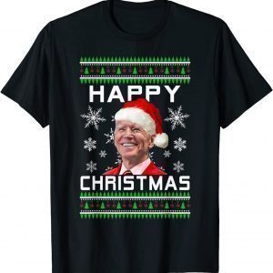 Happy Christmas Anti-Joe Biden Santa Ugly Xmas 2022 T-Shirt