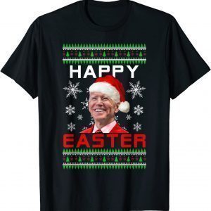 Happy Easter Anti-Joe Biden Santa Ugly Christmas Classic Shirt