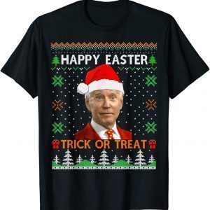 Happy Easter Hlw Joe Biden Christmas Ugly Sweater T-Shirt