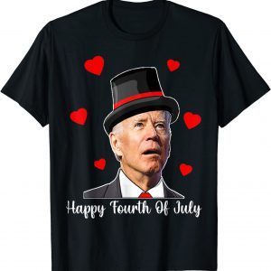 Happy Fourth Of July Joe Biden Confused Valentins day Unisex Shirt