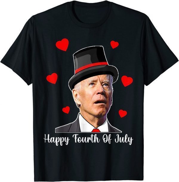 Happy Fourth Of July Joe Biden Confused Valentins day Unisex Shirt