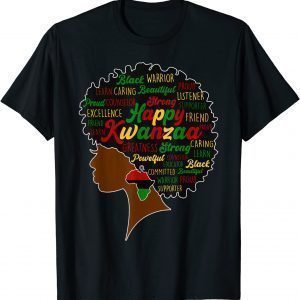 Happy Kwanzaa African Pride Black Woman Seven Principles Classic Shirt