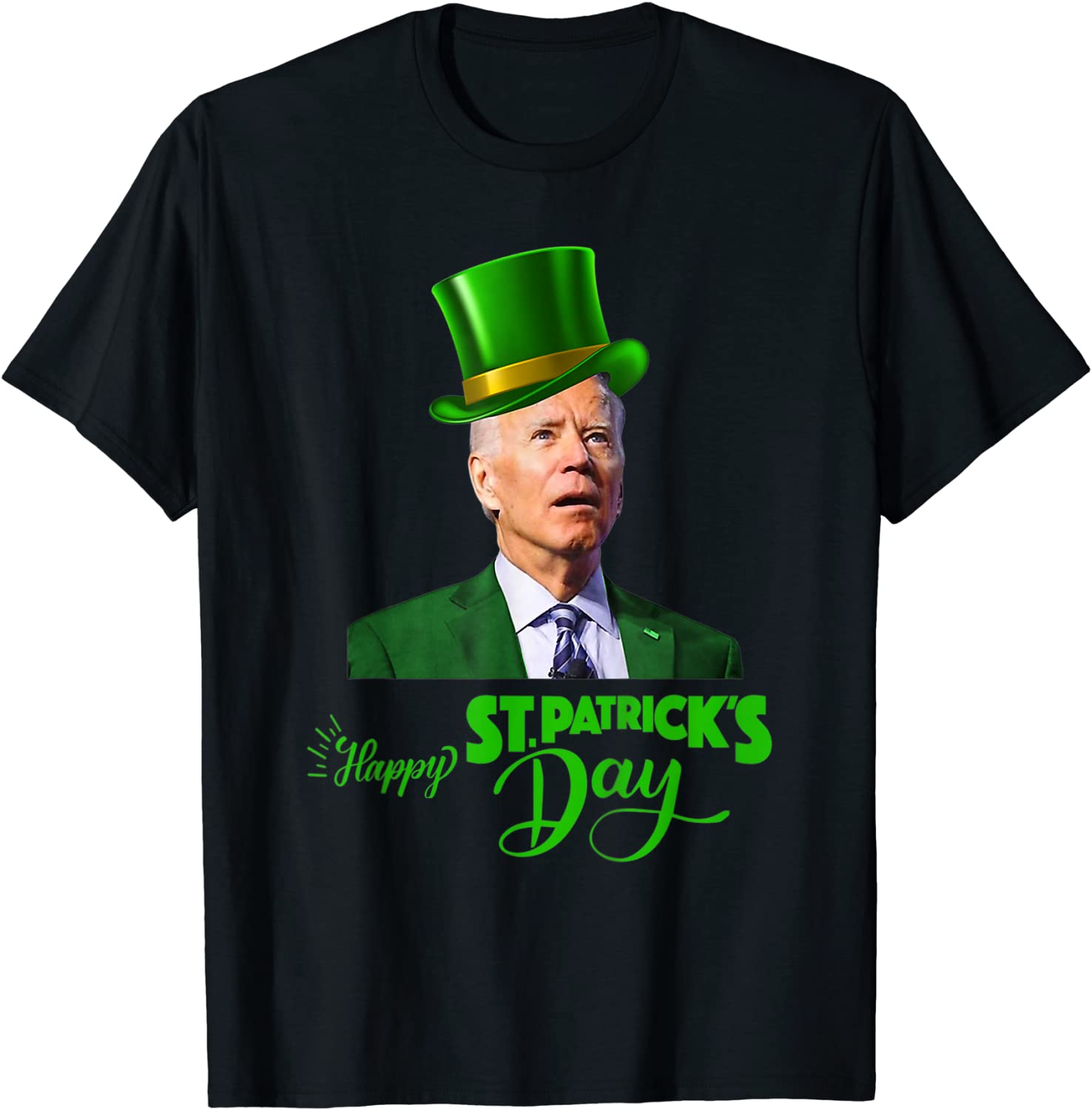 Happy St Patricks Day Leprechaun Joe Biden T-Shirt