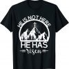 He Is Not Here He Has Risen, Cross, Mountain, Christian Classic Shirt