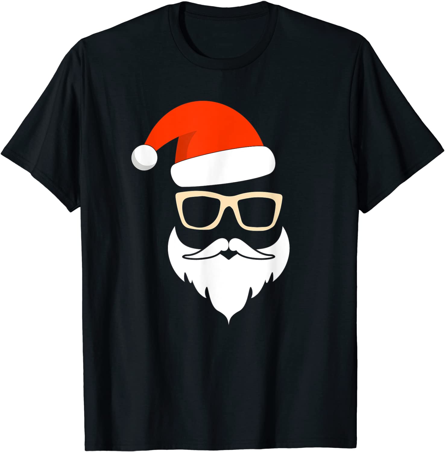 Hipster Christmas Believe Santa Hat Hipster Santa Classic Shirt