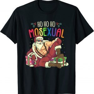 Ho Ho Ho Mosexual Gay Santa LGBT Pun Gay Pride Christmas Gift Shirt