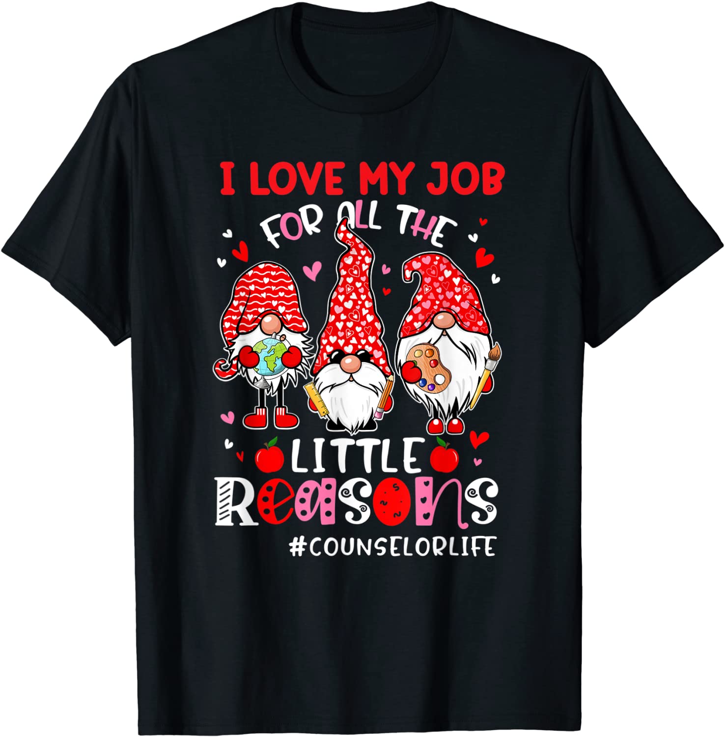 I Love My Job Counselor Lover Valentines Day Classic Shirt