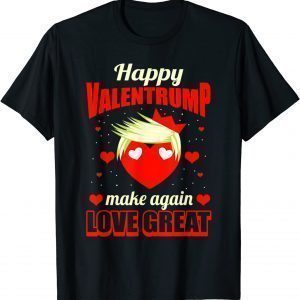 I Love Trump Valentine's Day Red Heart Conservative Vintage 2022 Shirt