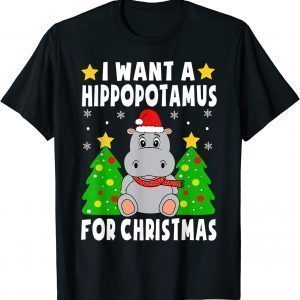 I Want A Hippopotamus For Christmas Hippo Pajamas Classic Shirt