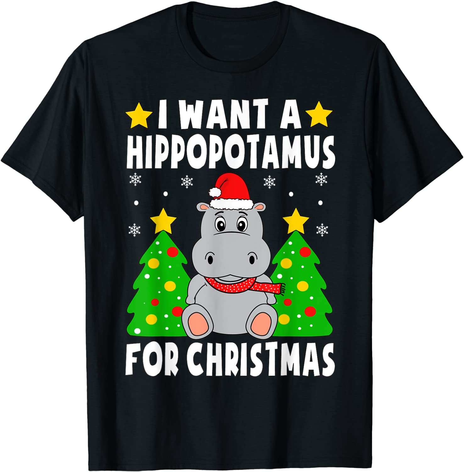 I Want A Hippopotamus For Christmas Hippo Pajamas Classic Shirt