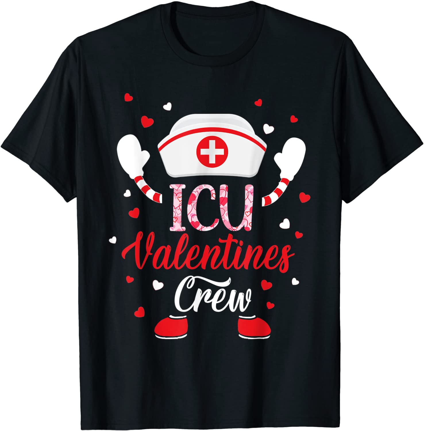 ICU Valentines Day Nurse Crew Family Group Nursing 2022 Shirt - Teeducks