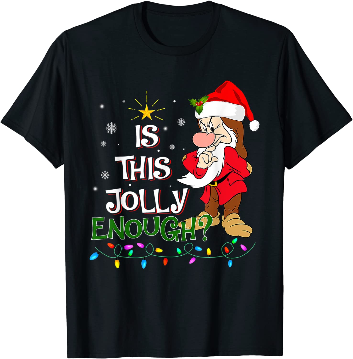 Is This Jolly Enough Noel Grumpy Elf Merry Christmas 2022 Shirt