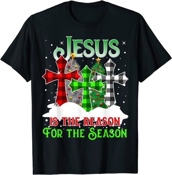 Jesus Is the Reason for the Season Holiday Christmas Pyjama Gift Shirt