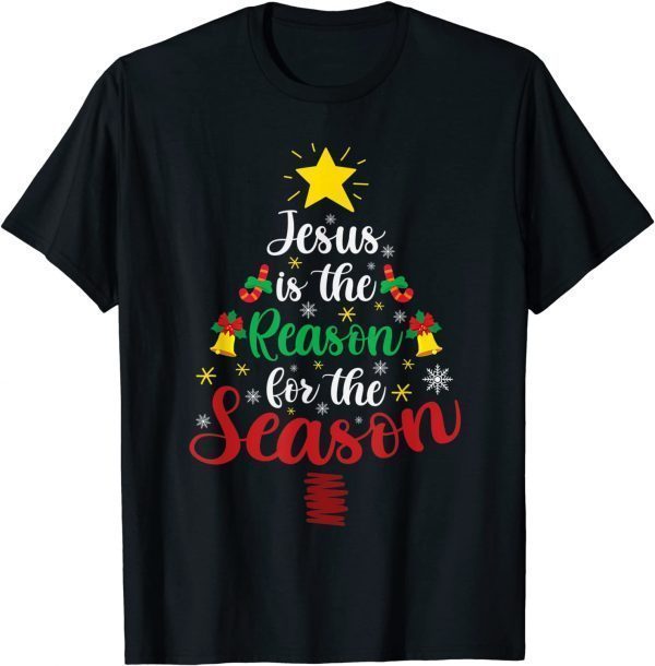 Jesus Xmas Is The Reason For The Season Christian Christmas Unisex Shirt