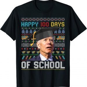 Joe Biden 100 Days Of School Ugly Christmas Sweater Gift Shirt