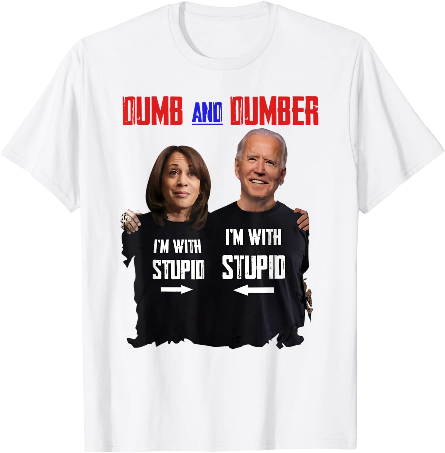 Joe Biden I'm With Stupid Kamala Harris Anti Biden 2022 Shirt
