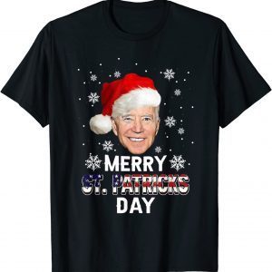 Joe Biden President Merry St. Patricks Day USA Flag T-Shirt
