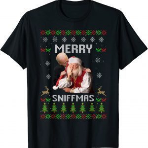 Joe Biden Santa Merry Sniffmas Meme Ugly Christmas Unisex Shirt