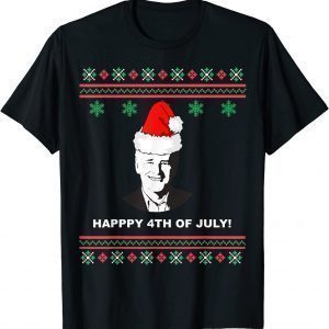 Joe Biden Ugly Christmas Sweater Happy 4th Of July 2022 Shirt