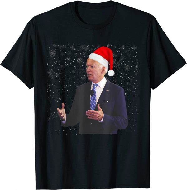 Joe Biden Ugly Christmas Sweater, Joe Biden Santa Hat Xmas Classic Shirt