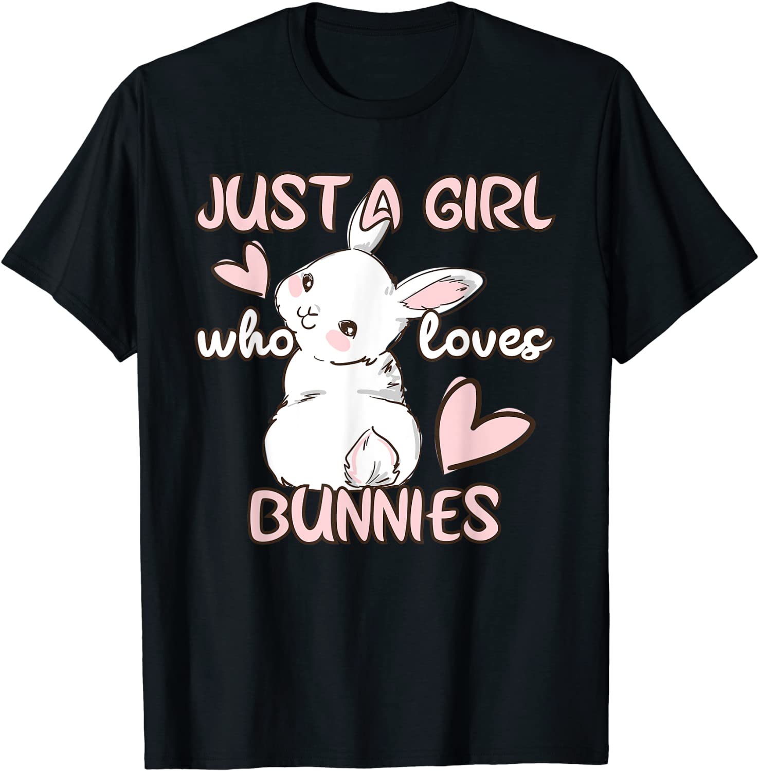 Just A Girl Who Loves Bunnies Cute Rabbit Bunny Lover Classic Shirt