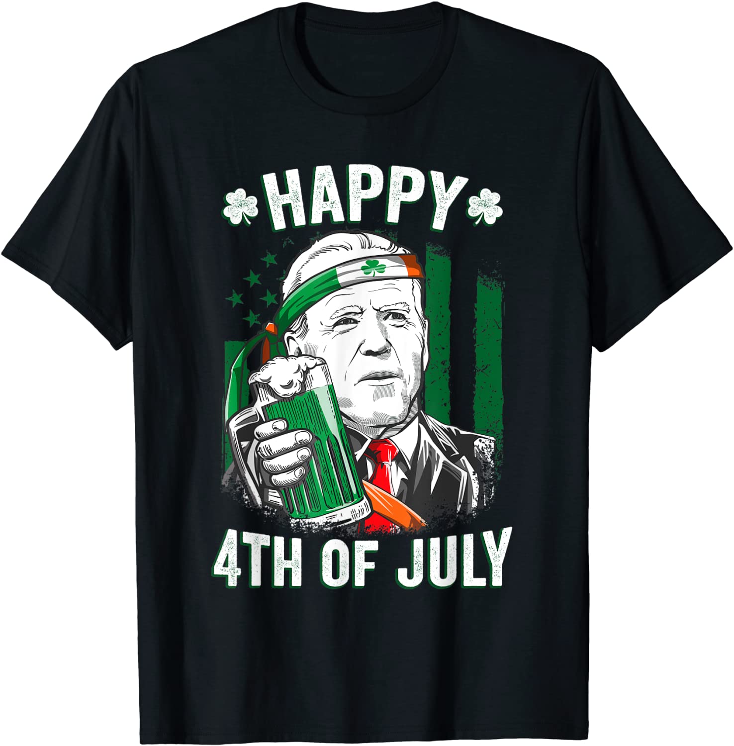 Leprechaun Biden Happy 4th Of July St Patrick's Day 2022 Shirt
