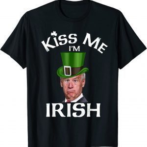 Leprechaun Joe Biden Kiss Me I'm Irish President T-Shirt