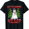 Let it Snow Let's go Branson Brandon Snowman Christmas 2022 Shirt