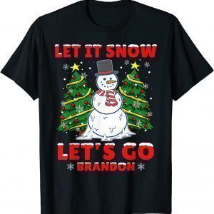 Let it Snow Let's go Branson Brandon Snowman Christmas 2022 Shirt