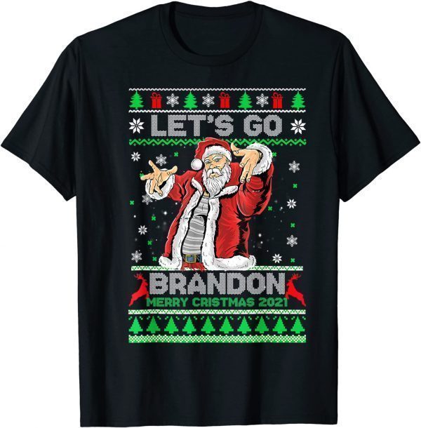 Lets Bandon Santa Claus Christmas Xmas Ugly Sweater Gift T-Shirt