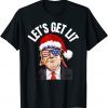 Let's Get Lit Drinking Christmas Pajama Dear Santa Classic Shirt