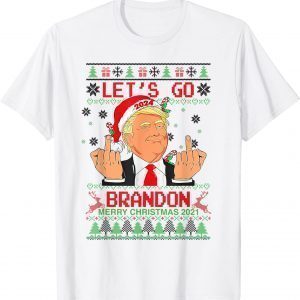 Let's Go 2022 Brandon Trump Ugly Christmas 2021 Limited Shirt
