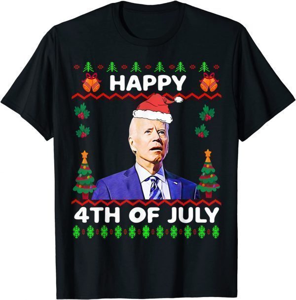 Let's Go 2024 Brandon Happy 4th of July Ugly Christmas Classic Shirt